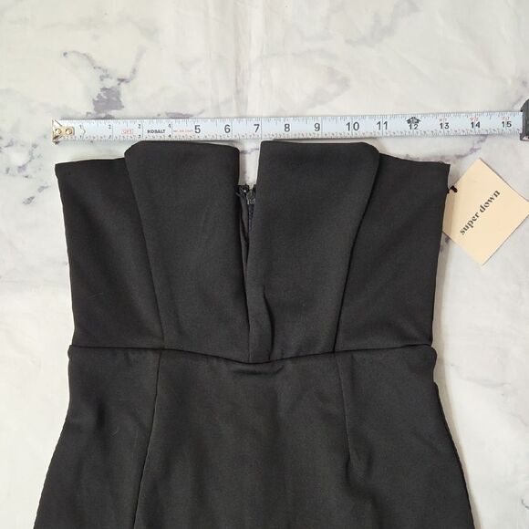 Superdown Elegant Black Strapless Mini Dress - Picture 4 of 5